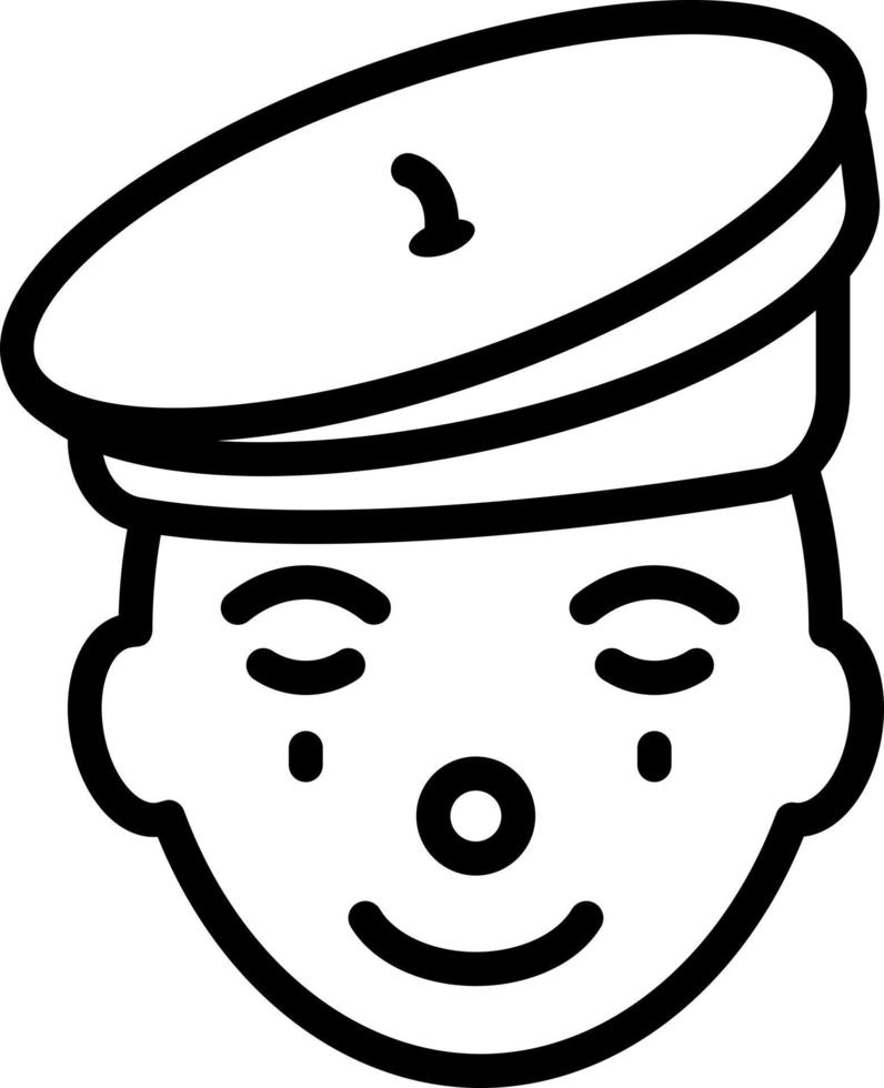 line icon for mime vector