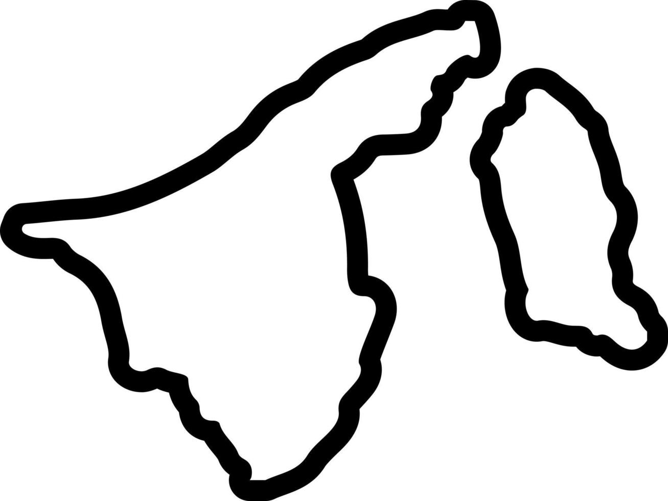 line icon for brunei vector