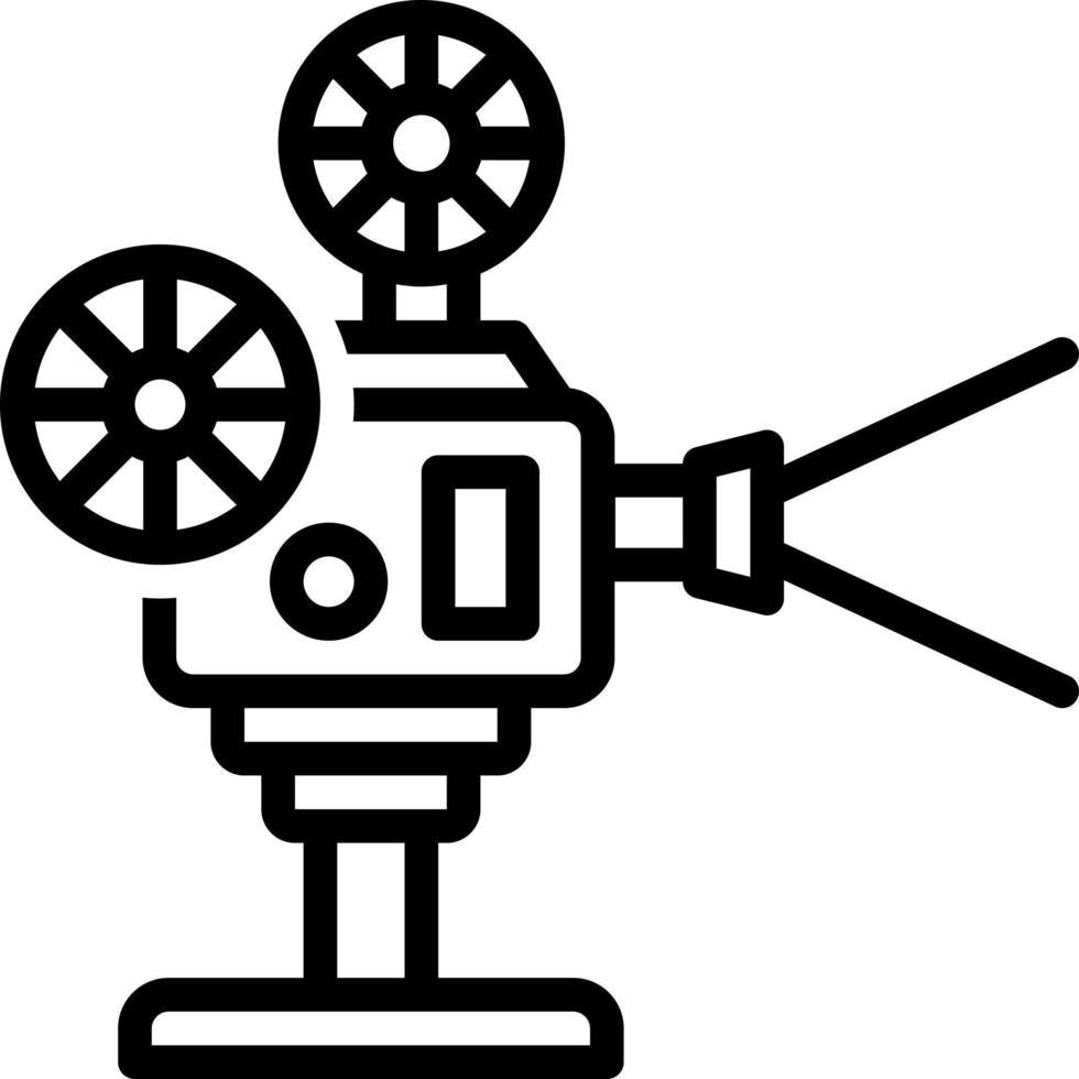 line icon for filme vector