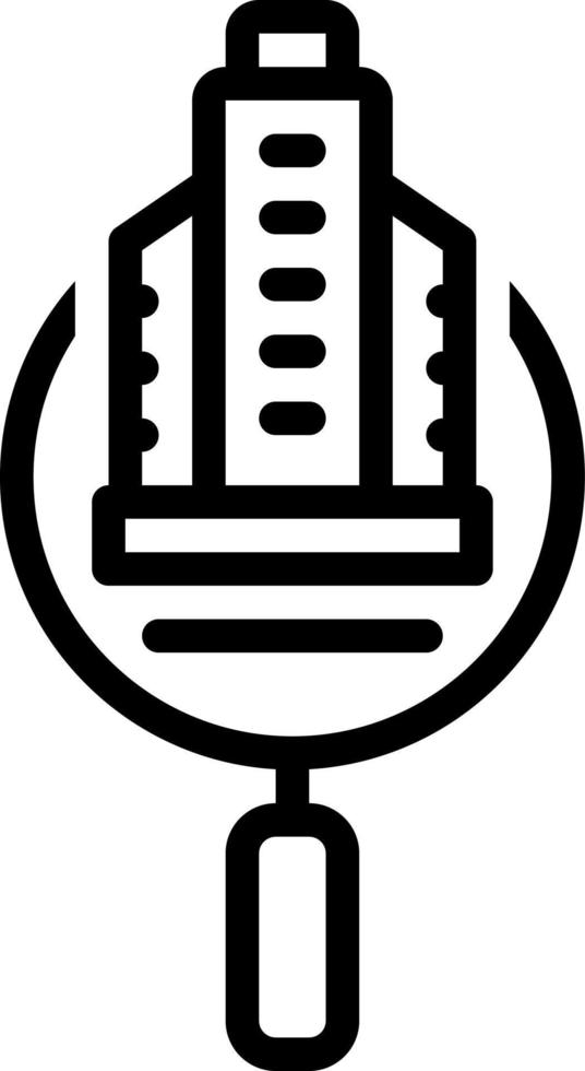 line icon for citysearch vector