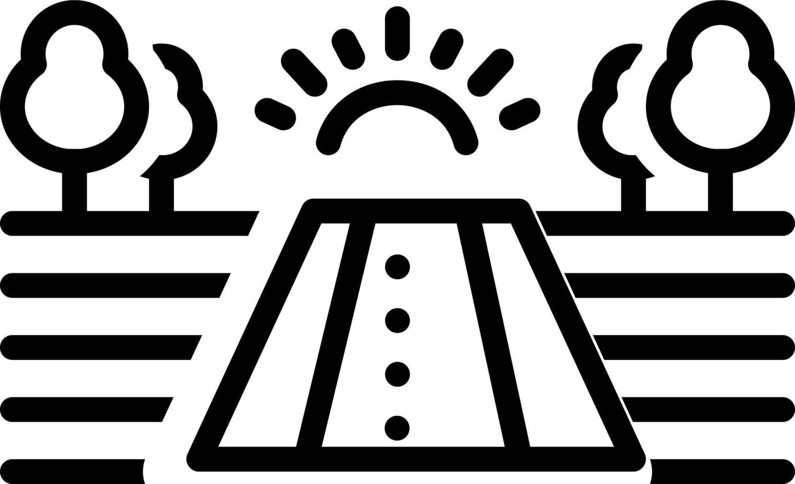 line icon for fields vector