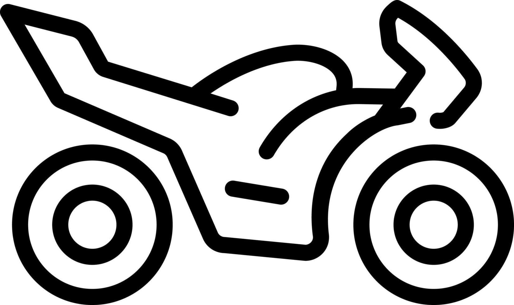 icono de línea para motocicletas vector