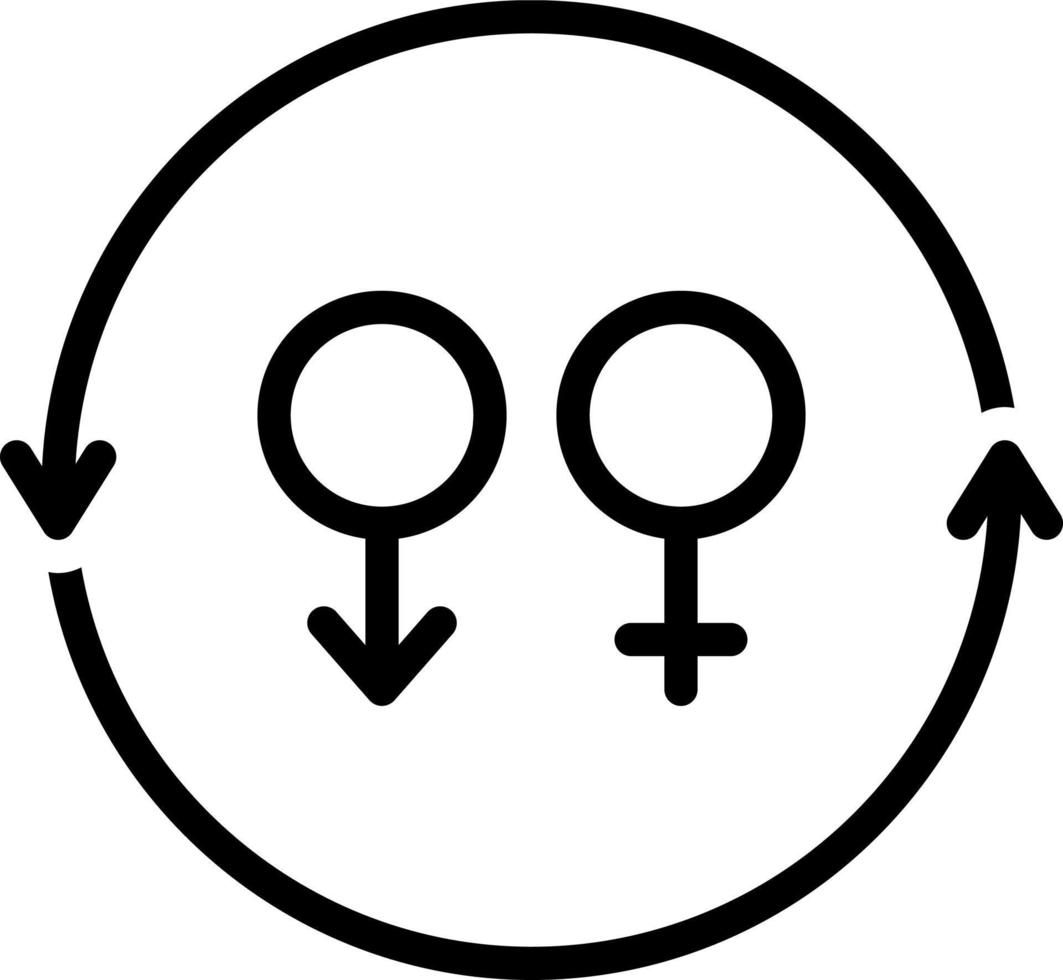 line icon for convert vector
