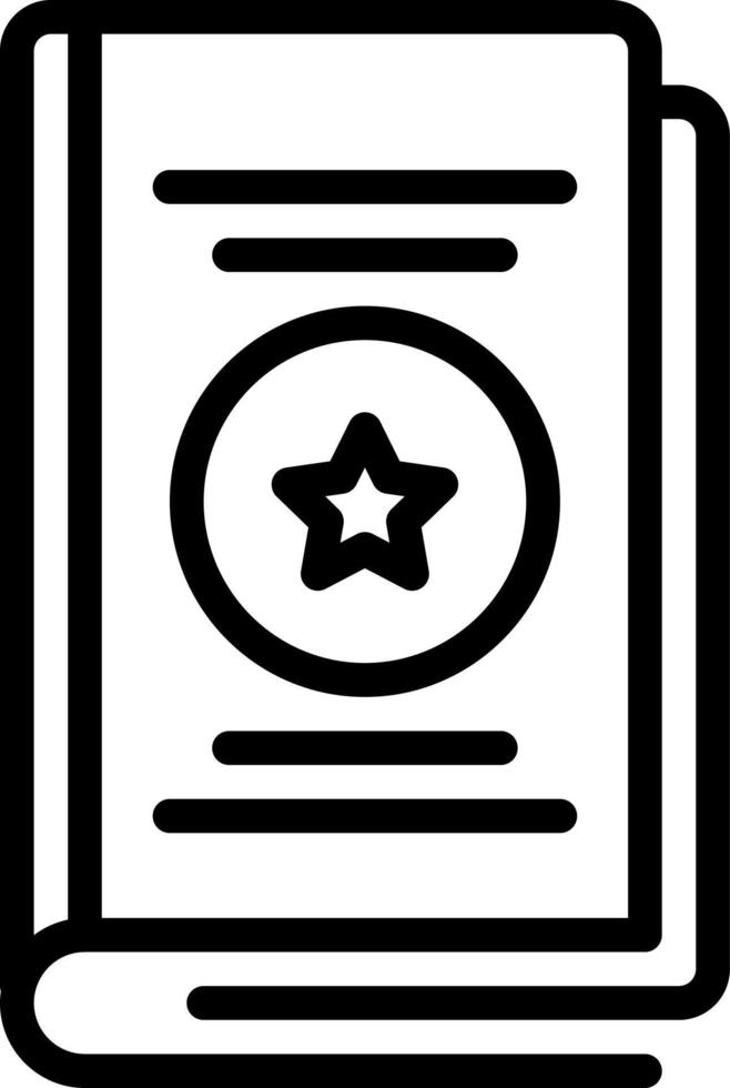 line icon for book vector