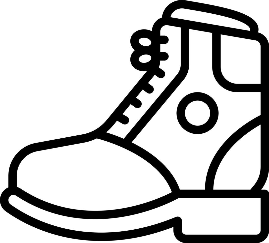 line icon for boot vector