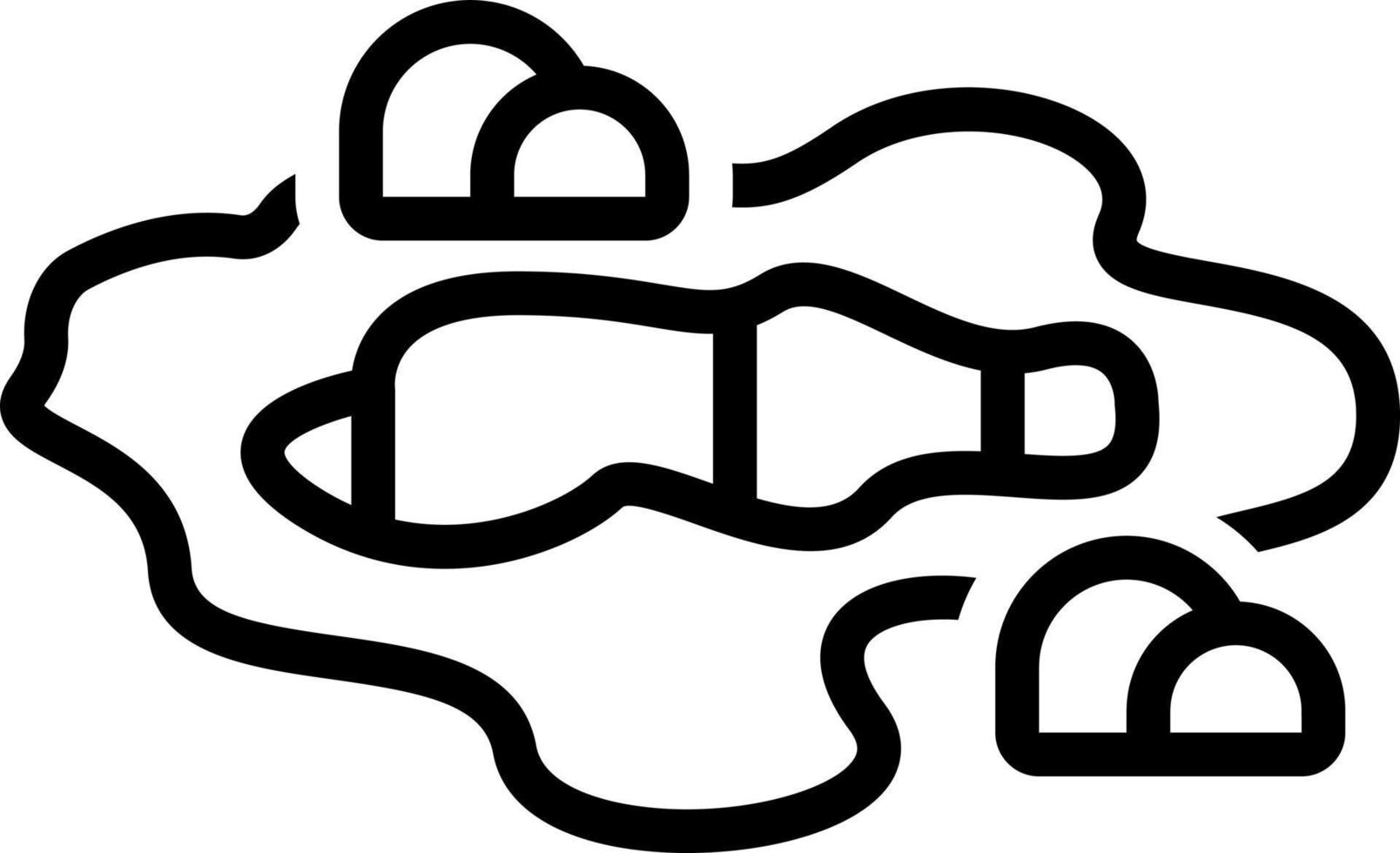 line icon for pit vector