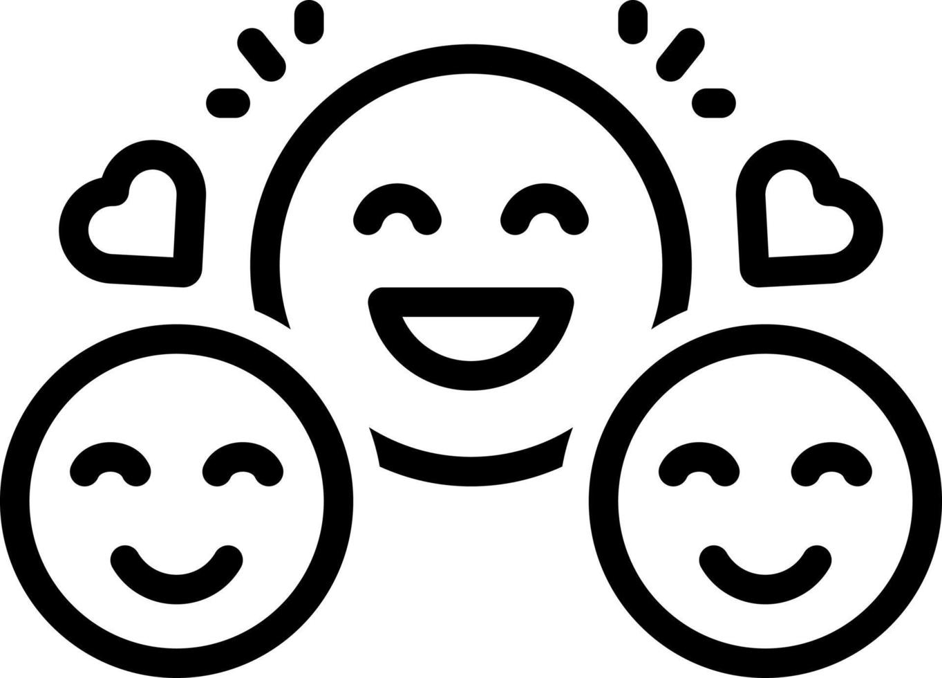 line icon for merry vector