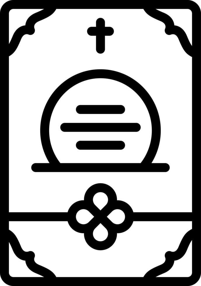 line icon for obituaries vector