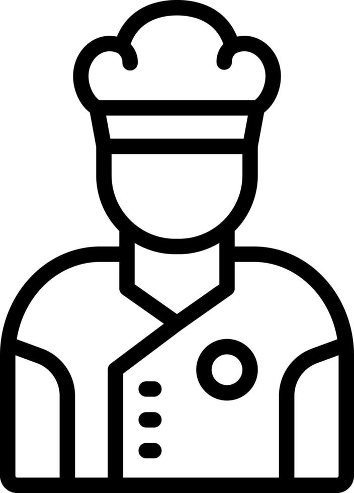line icon for baker vector