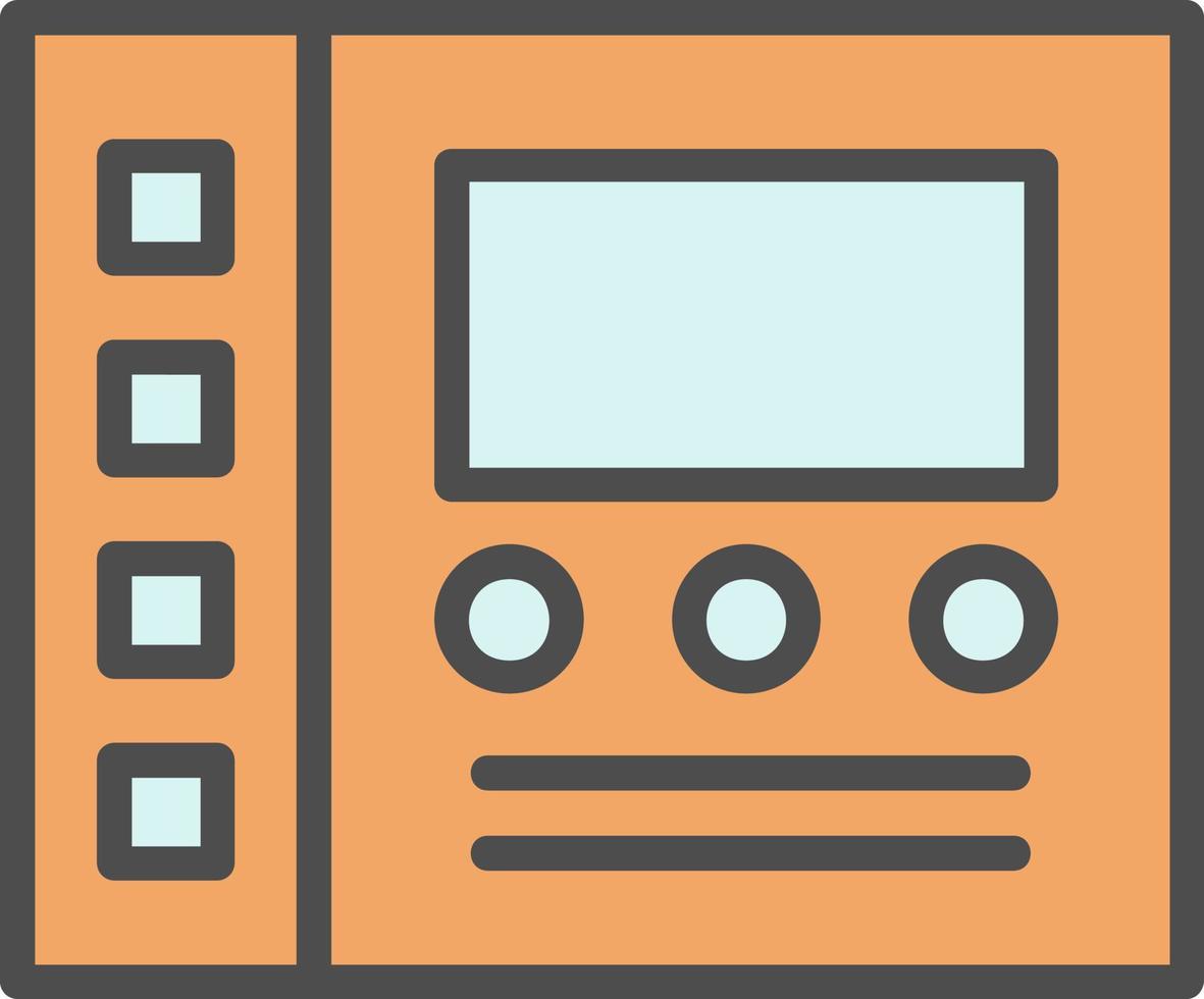 icono de vector de panel de control