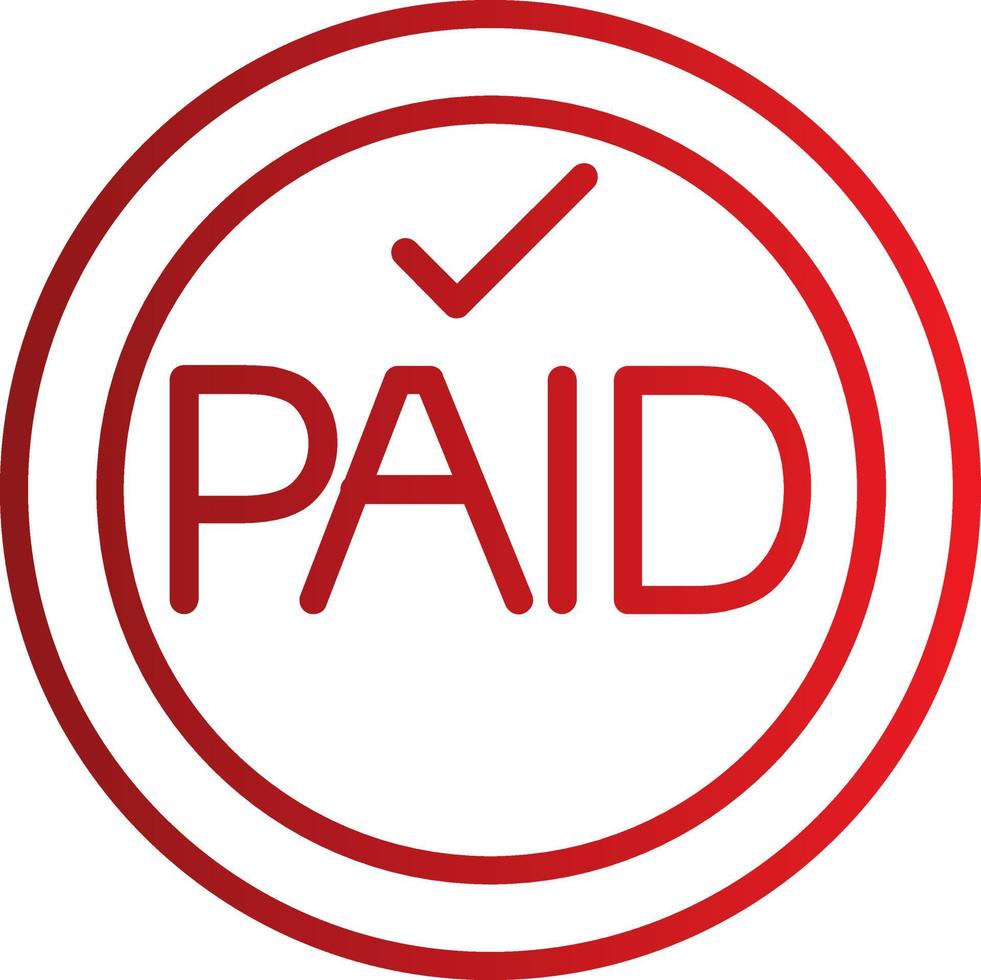 Paid Vector Icon