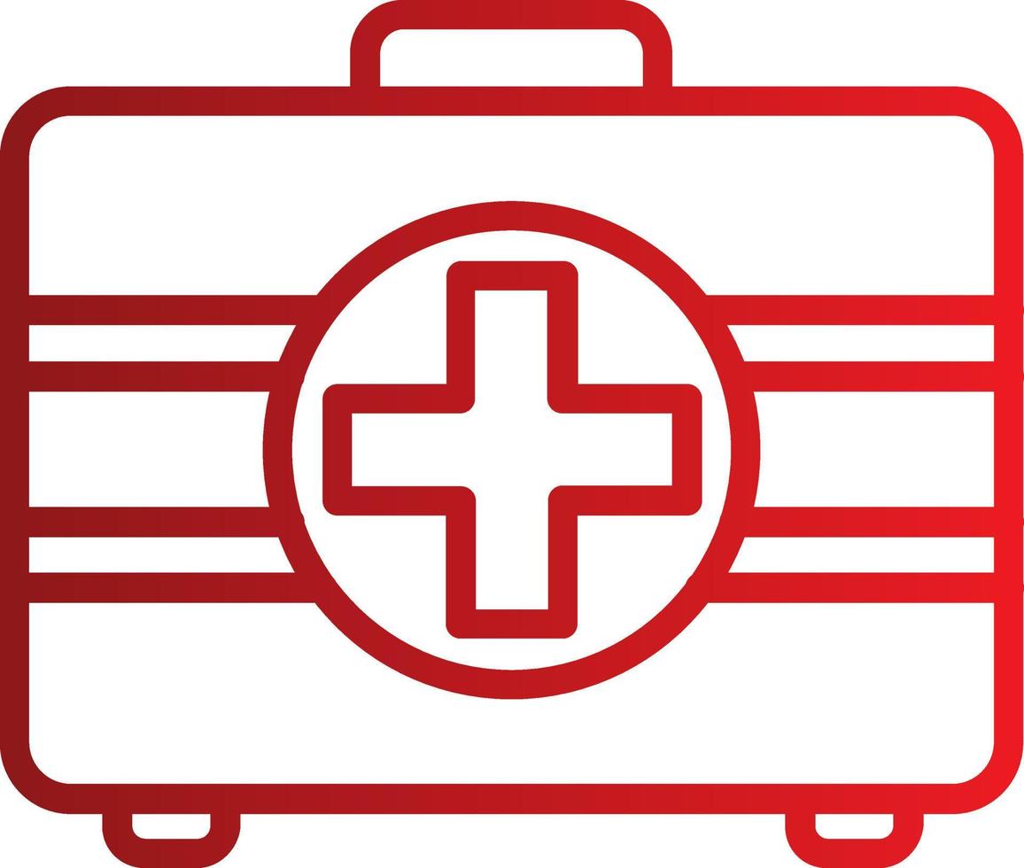 icono de vector de kit de emergencia