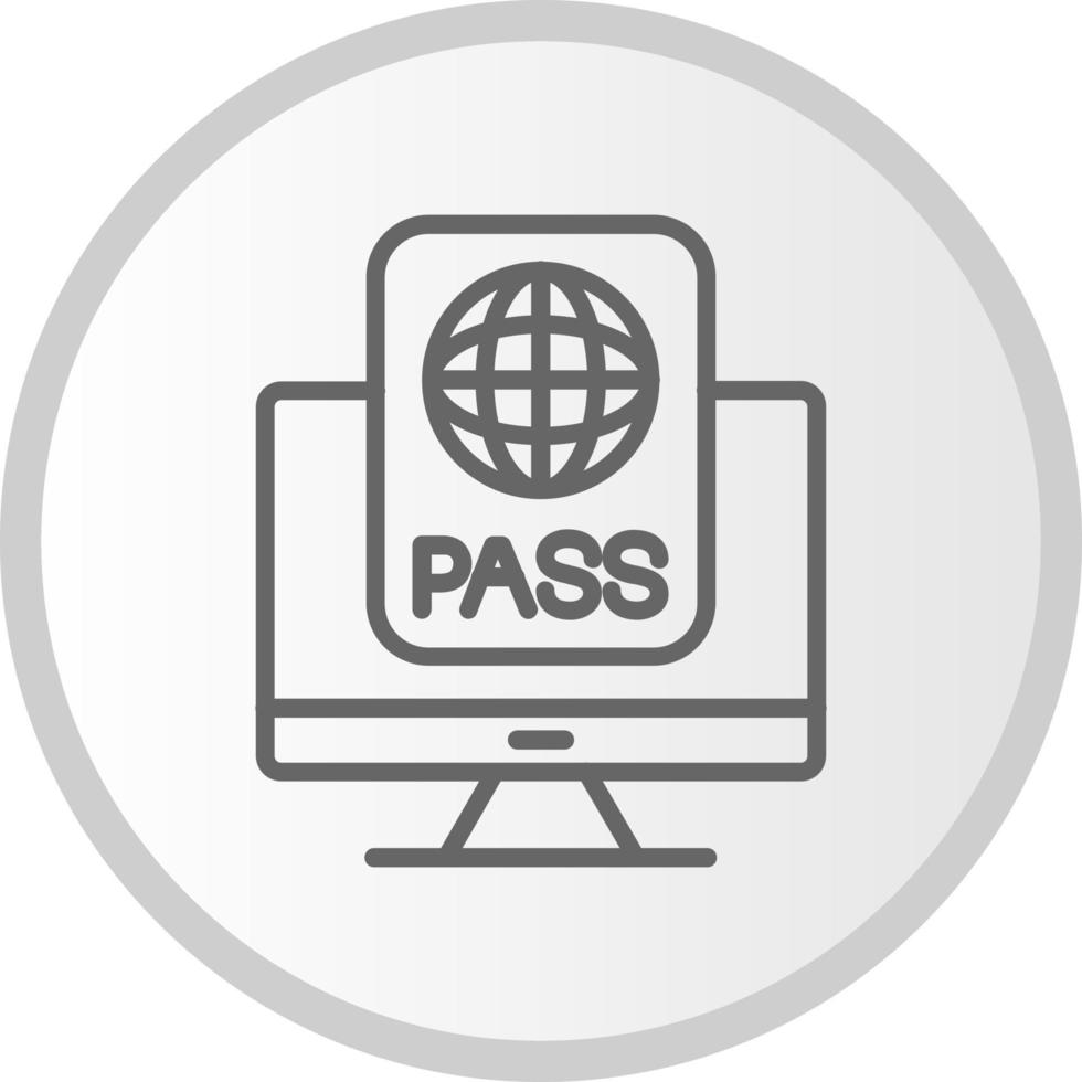 E - Passport Vector Icon