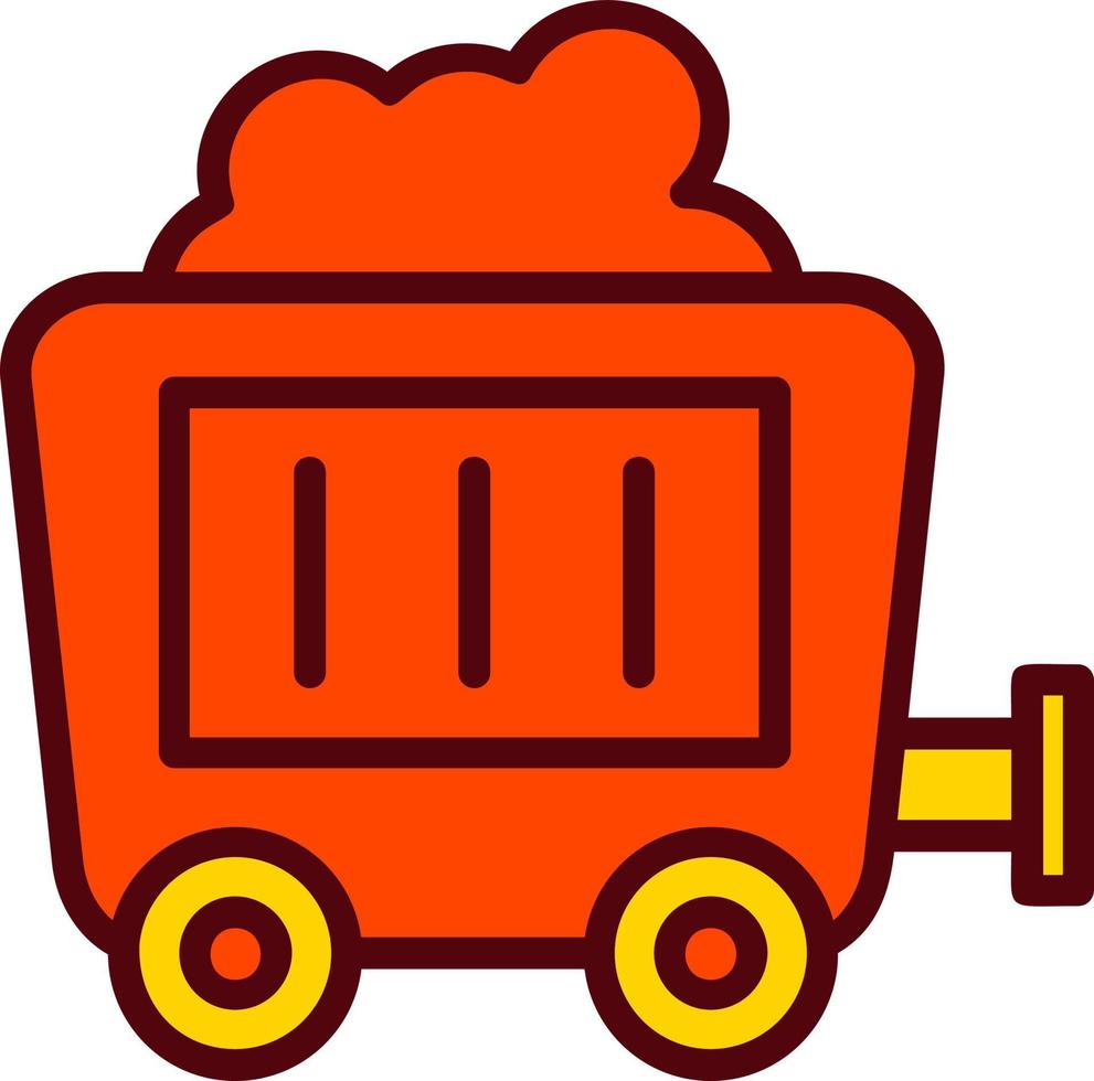 Mining Cart Vector Icon