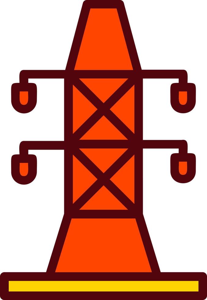 icono de vector de torre eléctrica