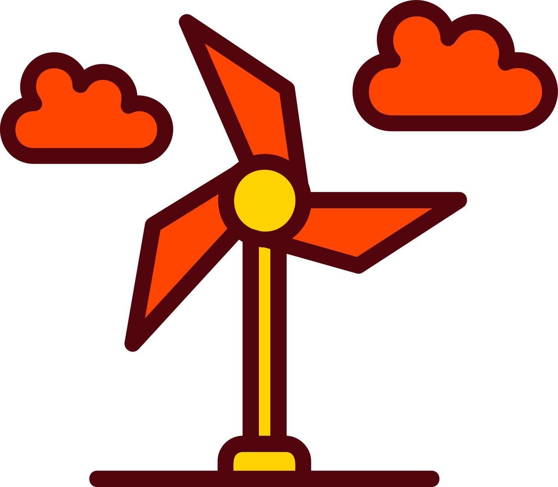 Wind Turbine Vector Icon