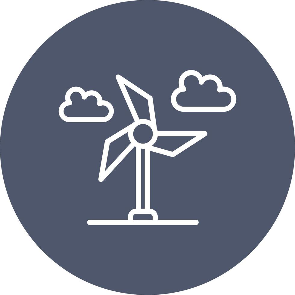 Wind Turbine Vector Icon