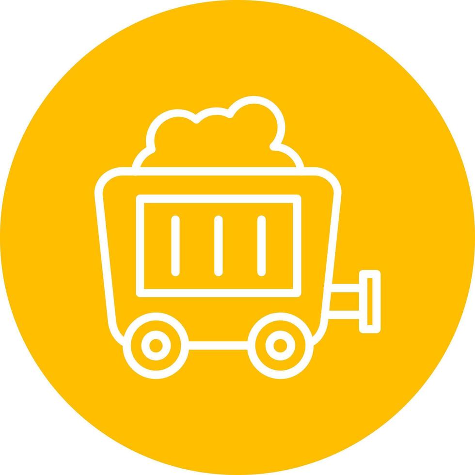 Mining Cart Vector Icon
