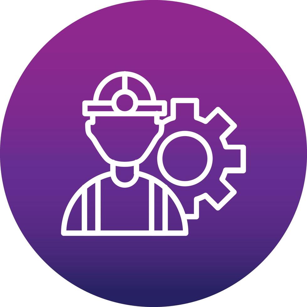 icono de vector de trabajador