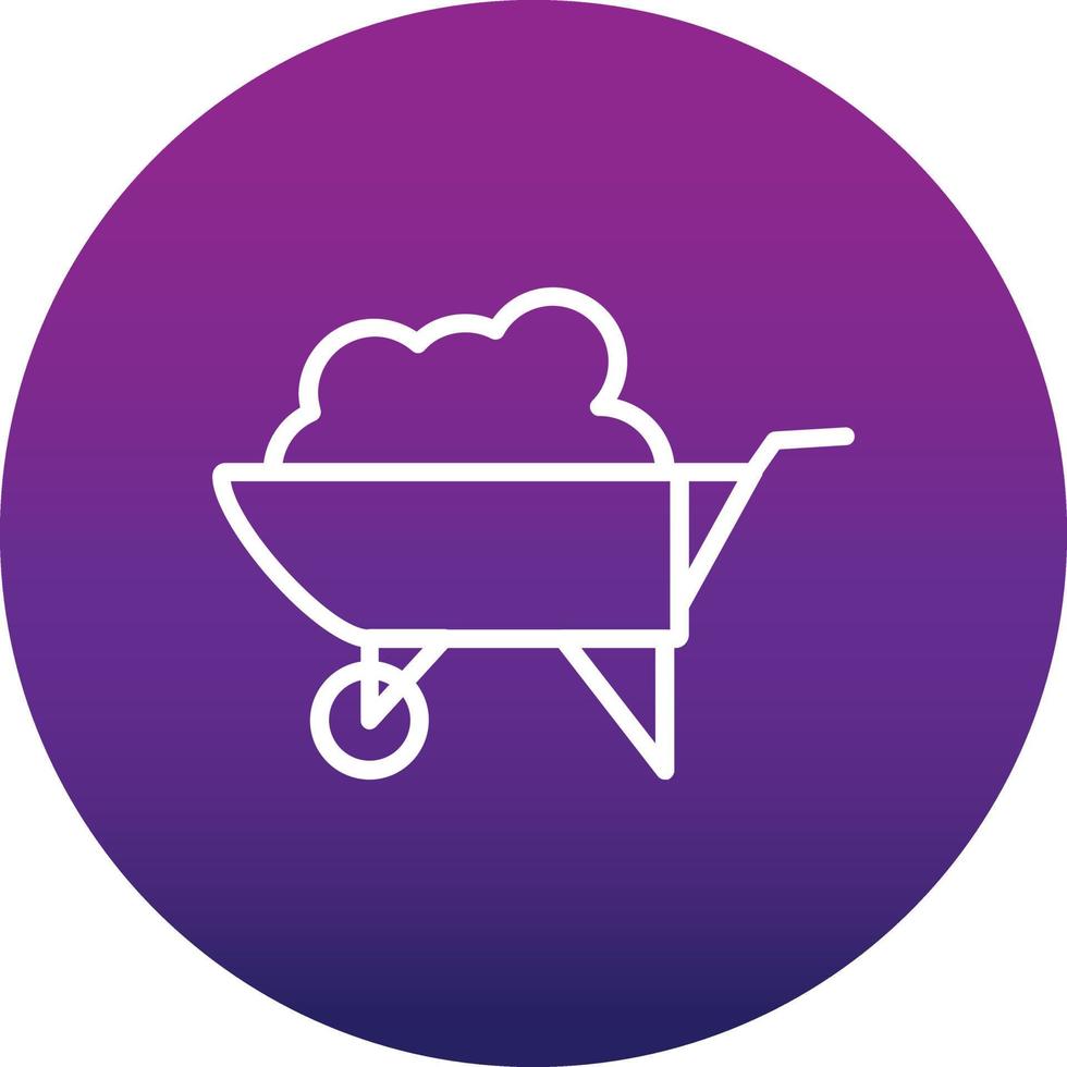 Wheelbarrow Vector Icon