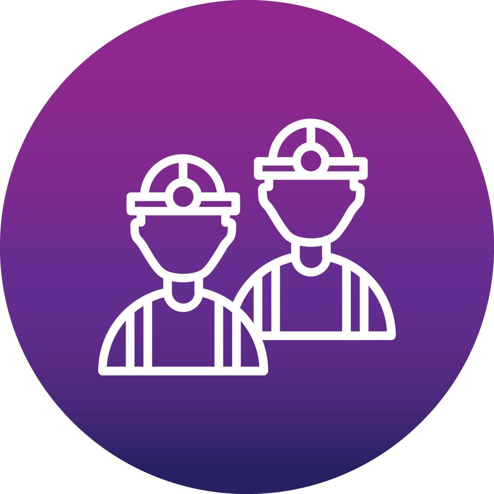 icono de vector de trabajadores