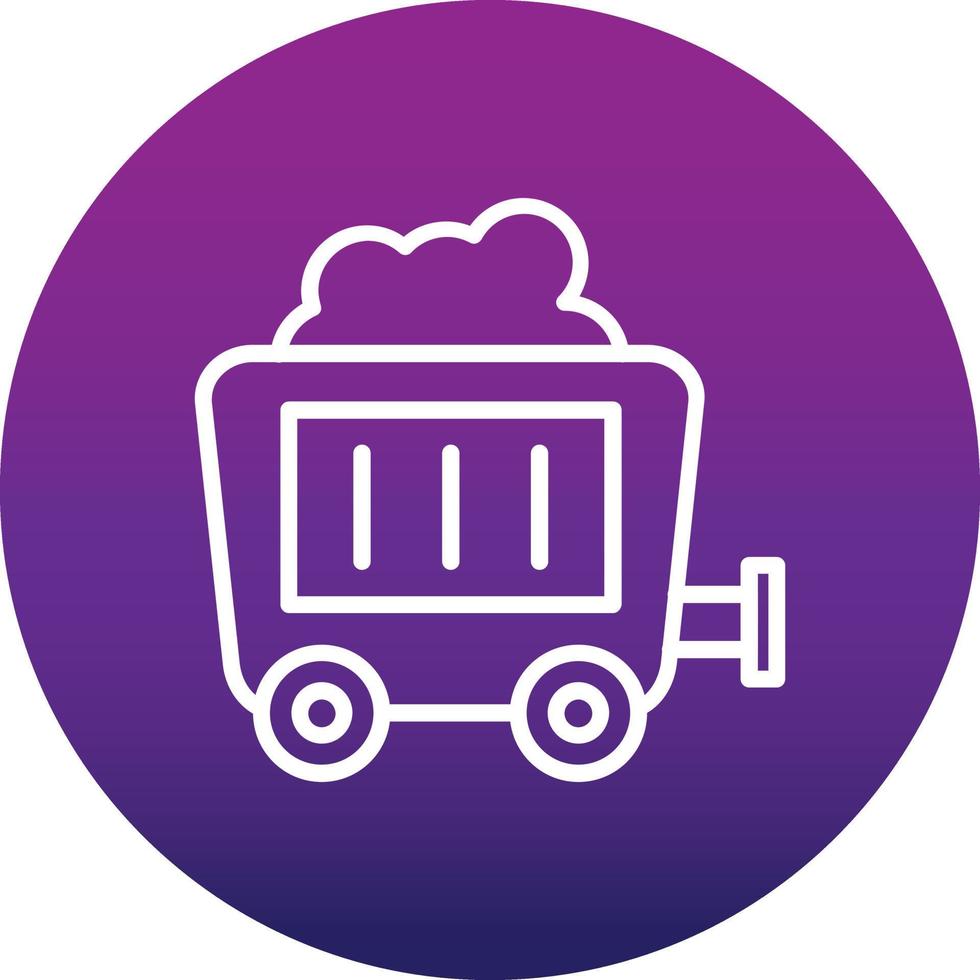 Mining Cart Vector Icon