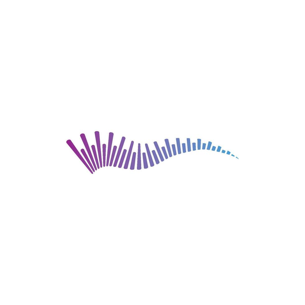 sound wave ilustration logo vector