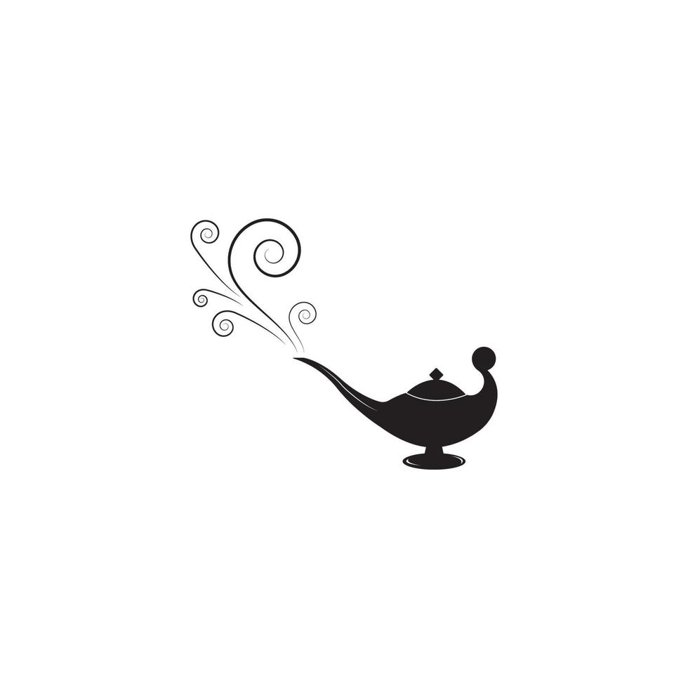 Magic lamp logo vector