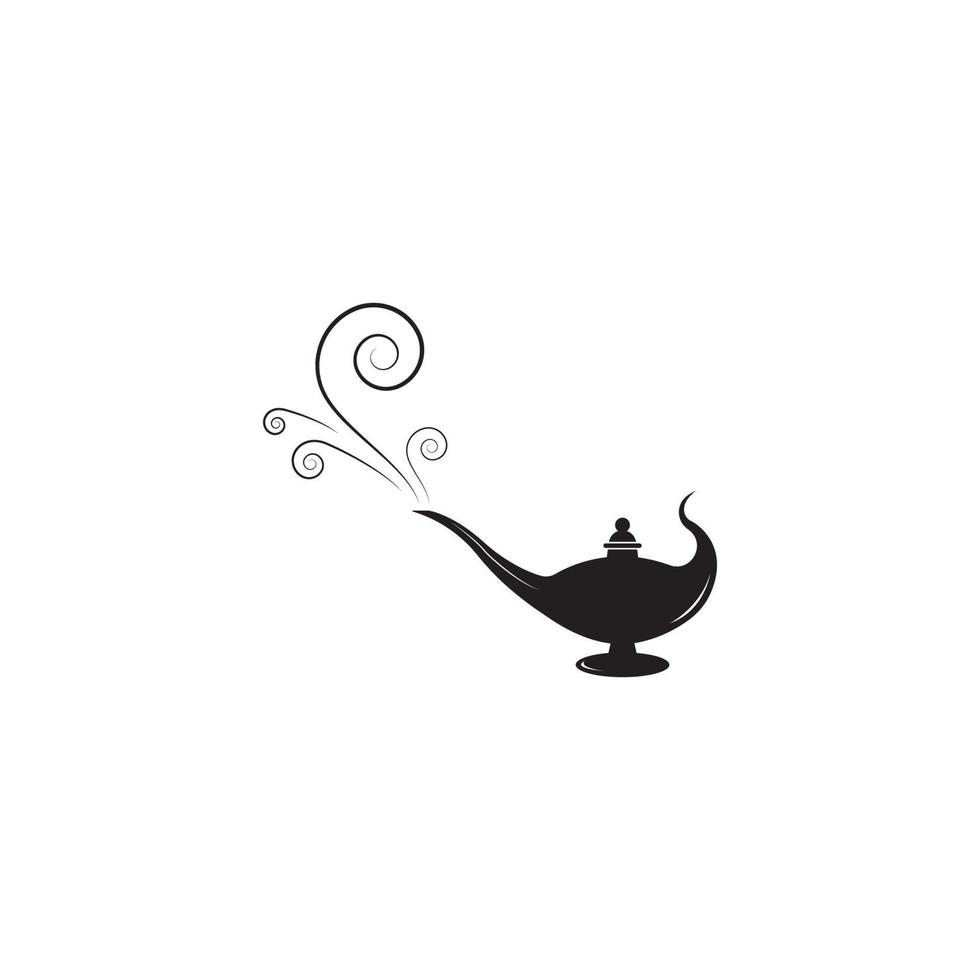 Magic lamp logo vector