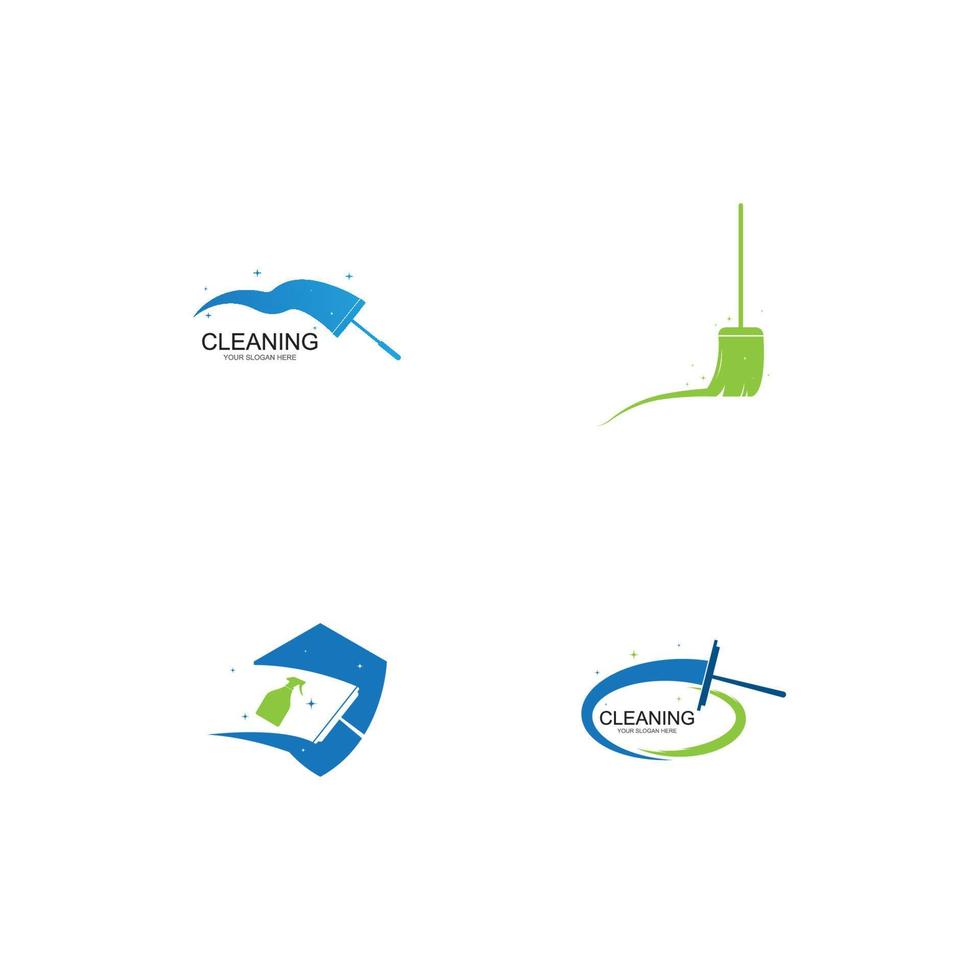 Cleaning logo and symbol ilustration vector