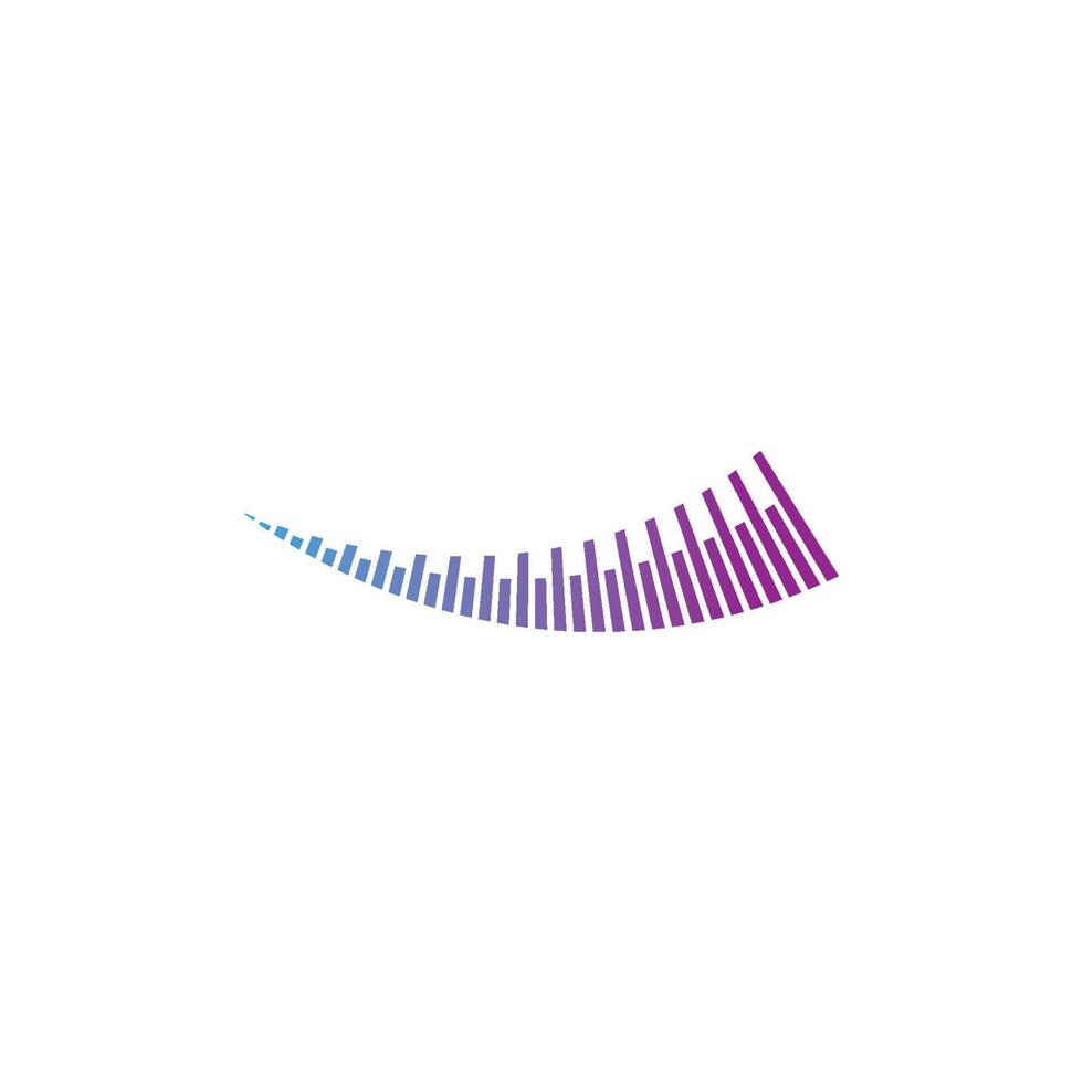 vector de logotipo de ilustración de onda de sonido