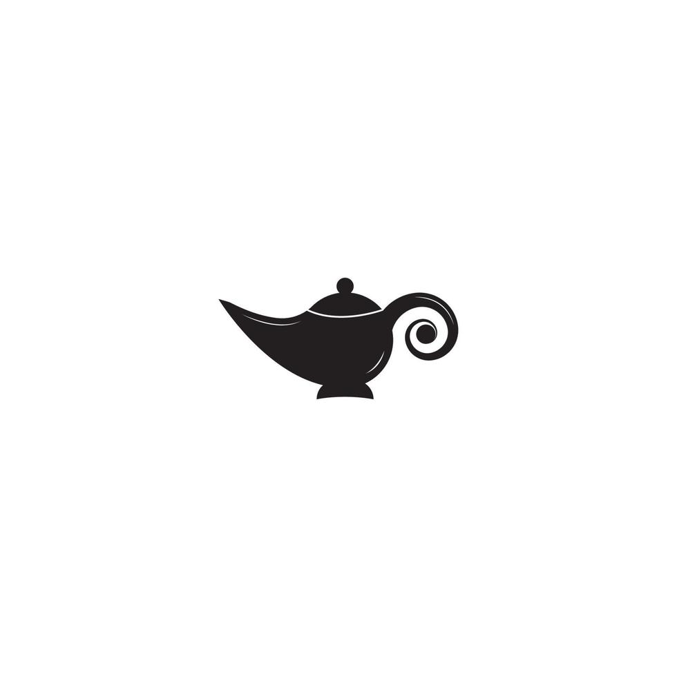 Magic lamp logo vector