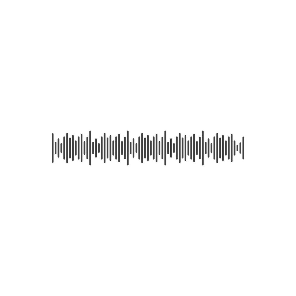 vector de logotipo de ilustración de onda de sonido