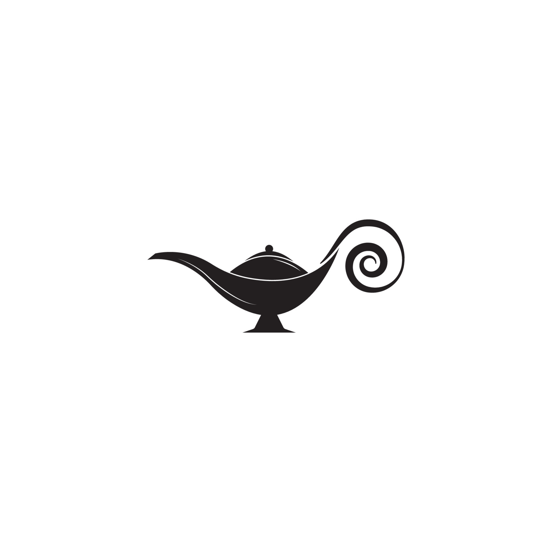 Magic lamp logo vector 17136459 Vector Art at Vecteezy