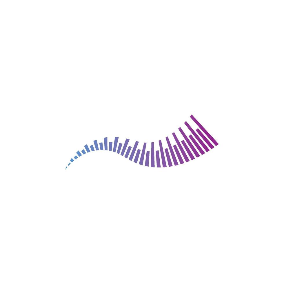 sound wave ilustration logo vector