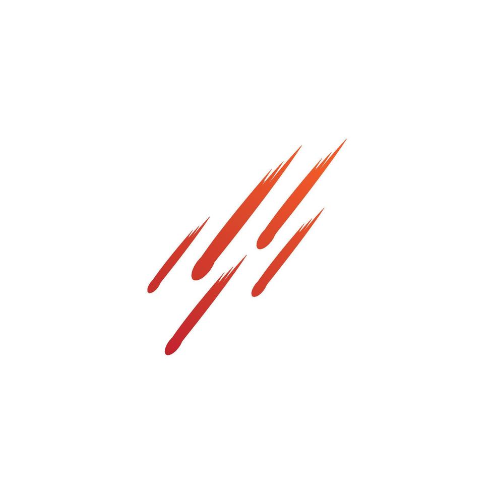 vector de logotipo de meteorito