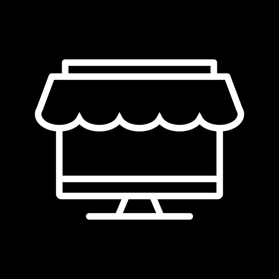 Beautiful Online shopping vector line icon