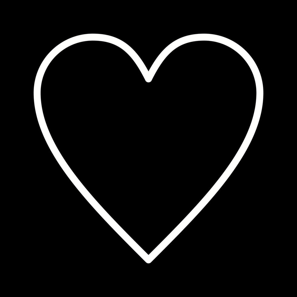 Beautiful Heart vector line icon
