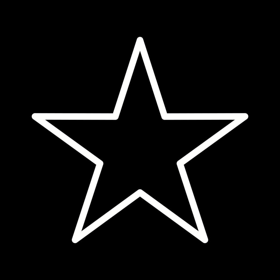 Beautiful Star vector line icon