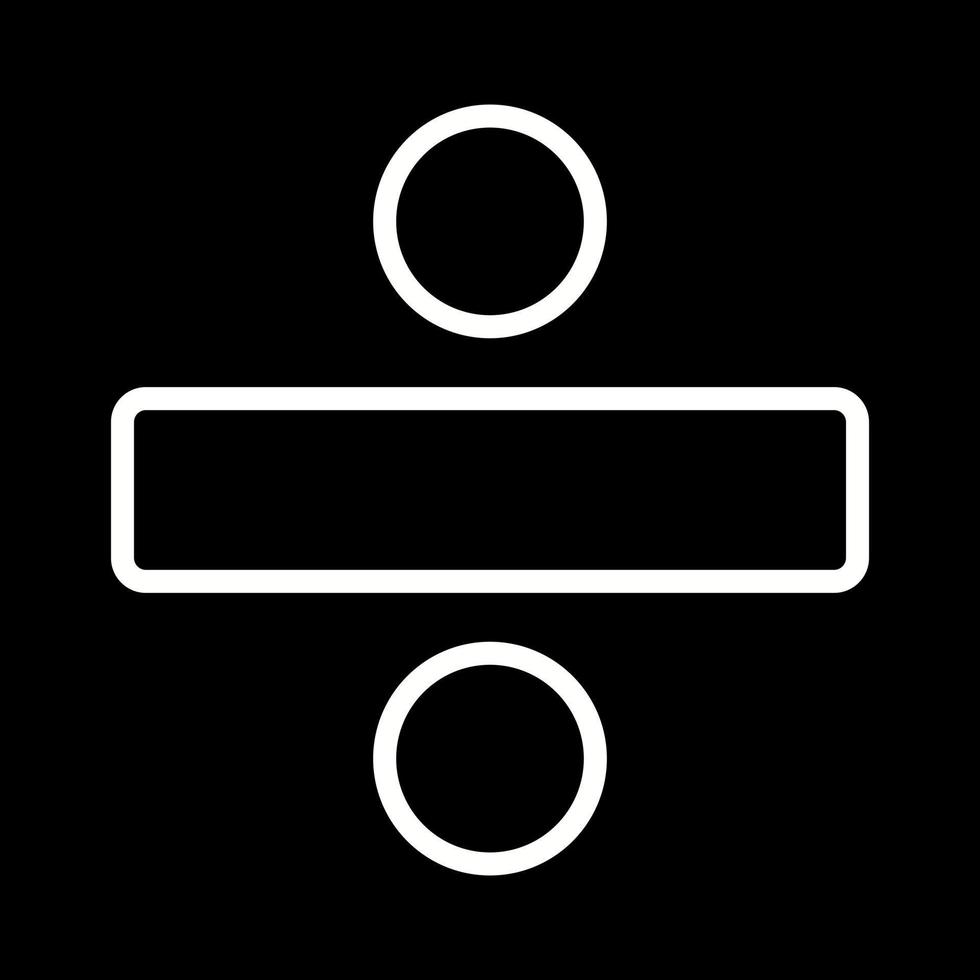 Beautiful Division vector line icon