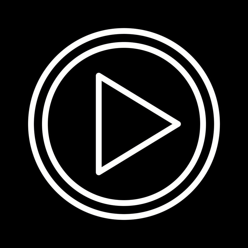 Beautiful Video player vector line icon