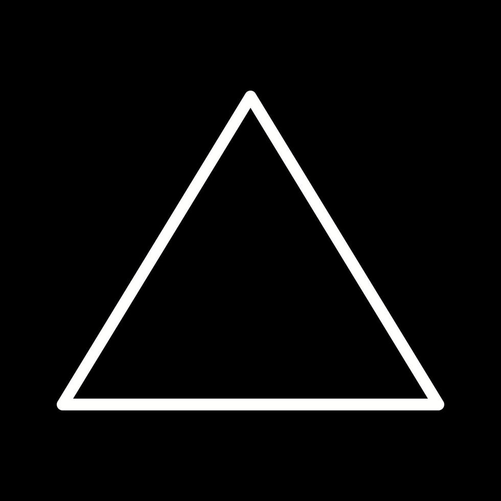 Beautiful Triangle vector line icon