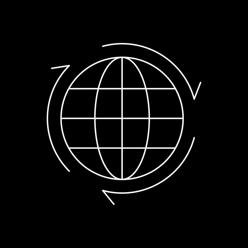Beautiful Globe  line icon vector