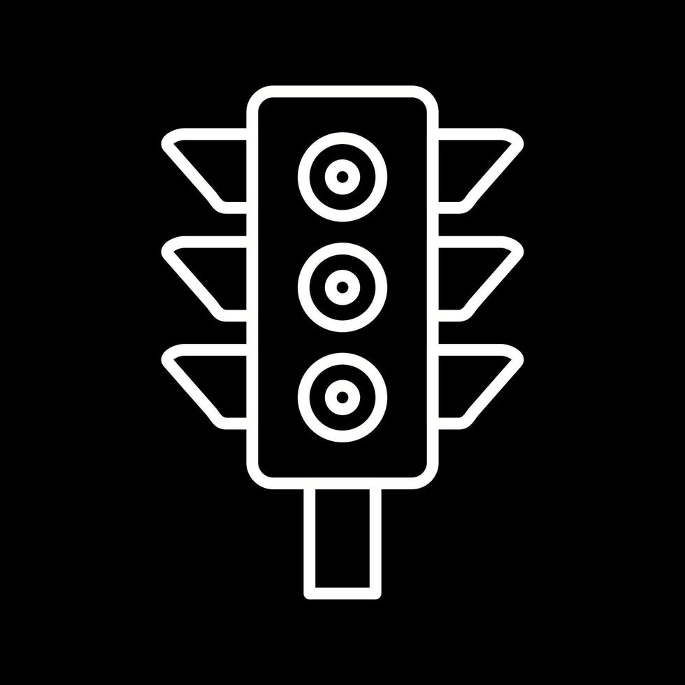 Beautiful Traffic signals Vector line icon