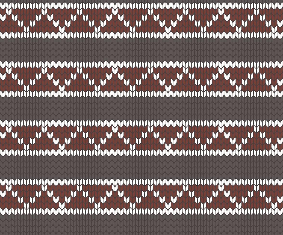 Knitted zigzag seamless pattern background vector illustration
