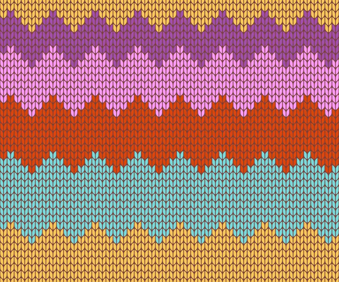 Ilustración de vector de fondo de patrón sin costuras en zigzag de punto
