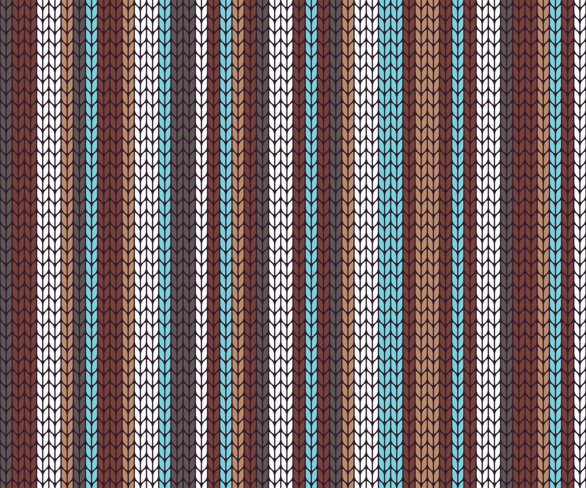 Knitted zigzag seamless pattern background vector illustration