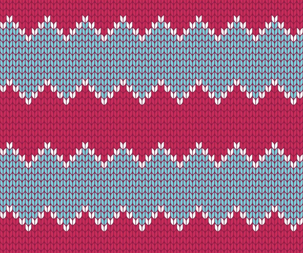 Knitted zigzag seamless pattern background vector illustration