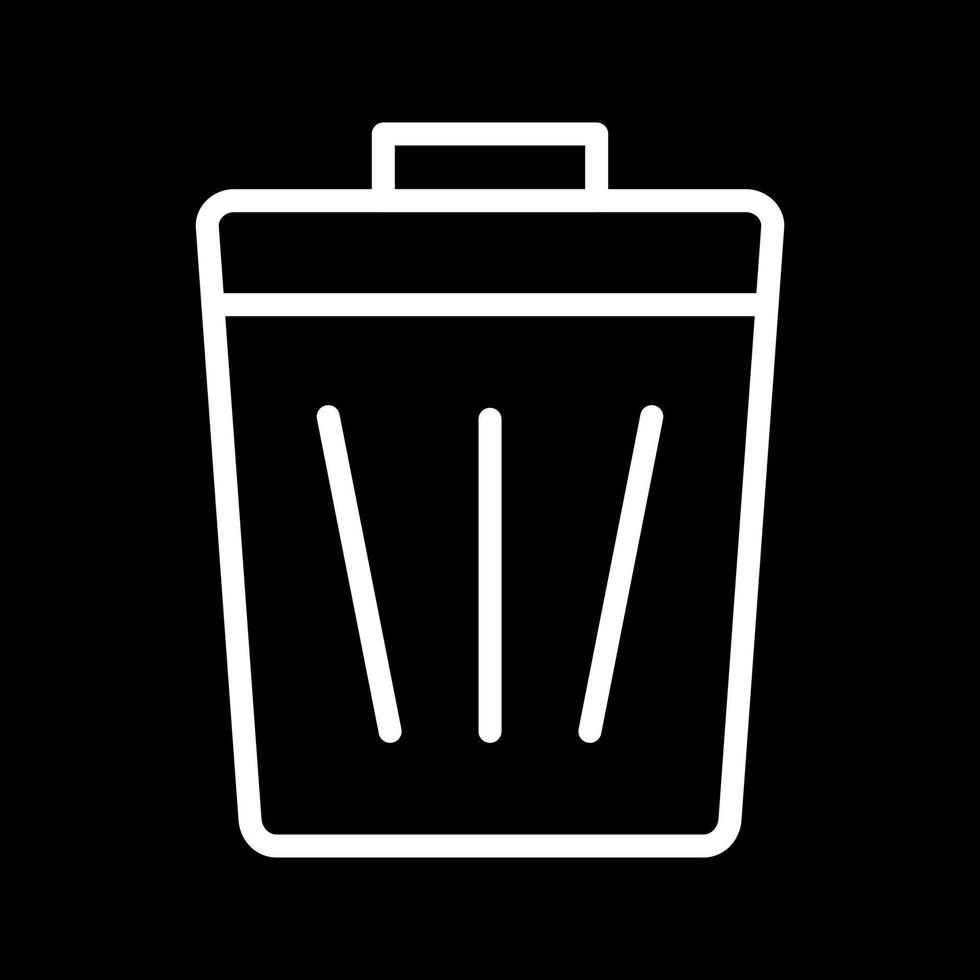 Beautiful Dustbin vector line icon