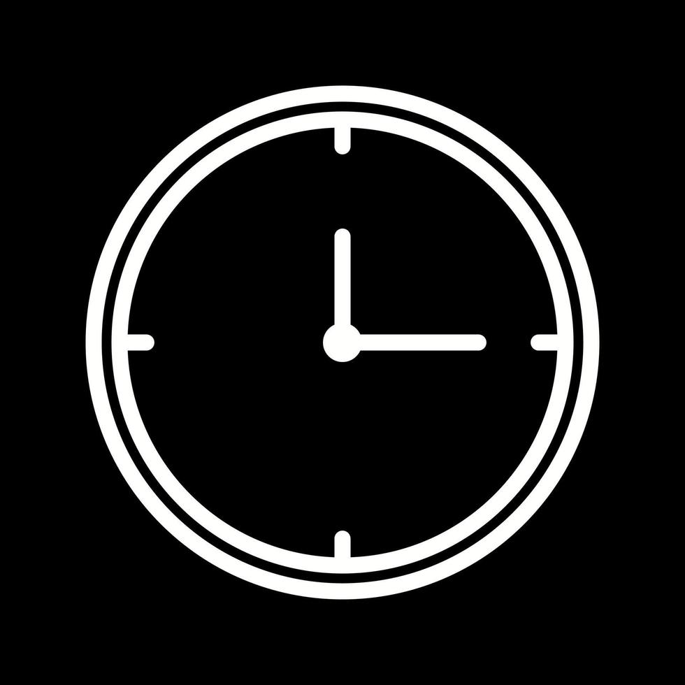 Beautiful Clock vector line icon